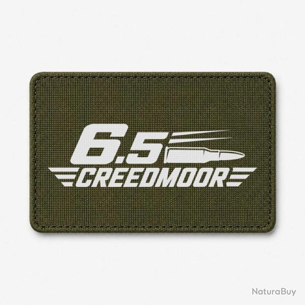Patch Tir Sportif - 6.5 Creedmoor - Cartouche - Olive / Blanc