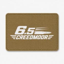 Patch Tir Sportif - 6.5 Creedmoor - Cartouche - Coyote / Blanc