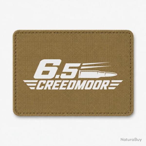 Patch Tir Sportif - 6.5 Creedmoor - Cartouche - Coyote / Blanc