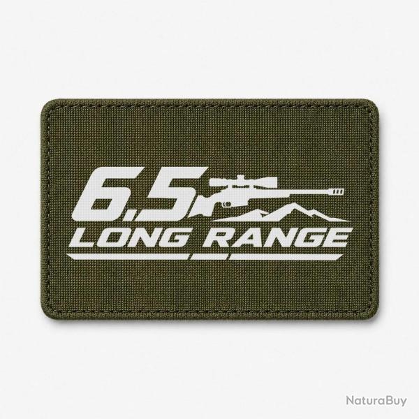 Patch Tir Sportif - 6.5 Long Range - Carabine et montagne - Olive / Blanc