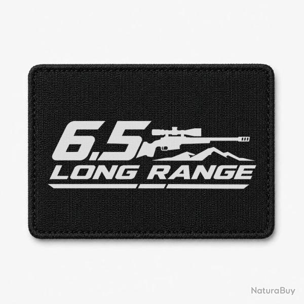 Patch Tir Sportif - 6.5 Long Range - Carabine et montagne - Noir / Blanc