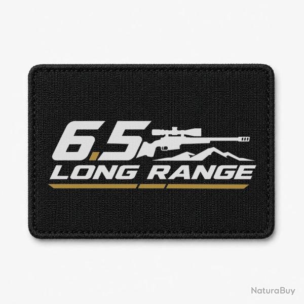 Patch Tir Sportif - 6.5 Long Range - Carabine et montagne - Noir / Orange