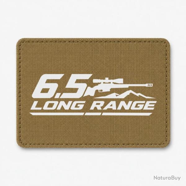Patch Tir Sportif - 6.5 Long Range - Carabine et montagne - Coyote / Blanc