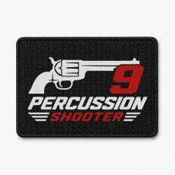 Patch Tir Sportif - 9 Percussion Shooter - Revolver - Noir / Orange