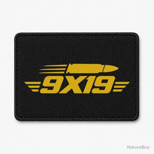 Patch Tir Sportif - 9�19 - Cartouche - Noir / Orange