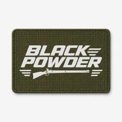 Patch Tir Sportif - Black Powder - Fusil &agrave; silex - Olive / Blanc