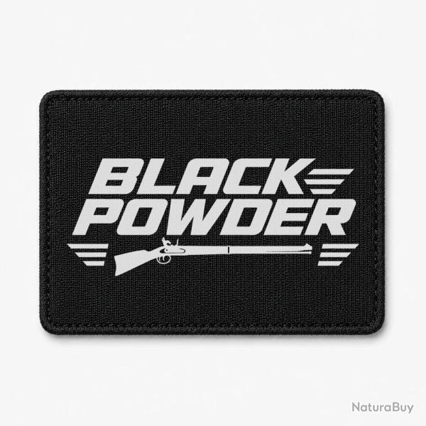 Patch Tir Sportif - Black Powder - Fusil � silex - Noir / Blanc