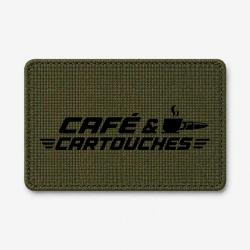 Patch Tir Sportif - Caf&eacute; et cartouches - Olive / Noir
