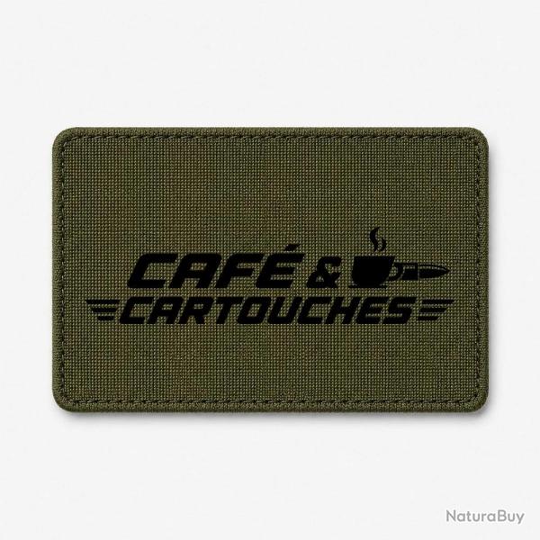 Patch Tir Sportif - Caf� et cartouches - Olive / Noir