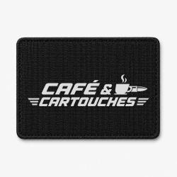 Patch Tir Sportif - Caf&eacute; et cartouches - Noir / Blanc