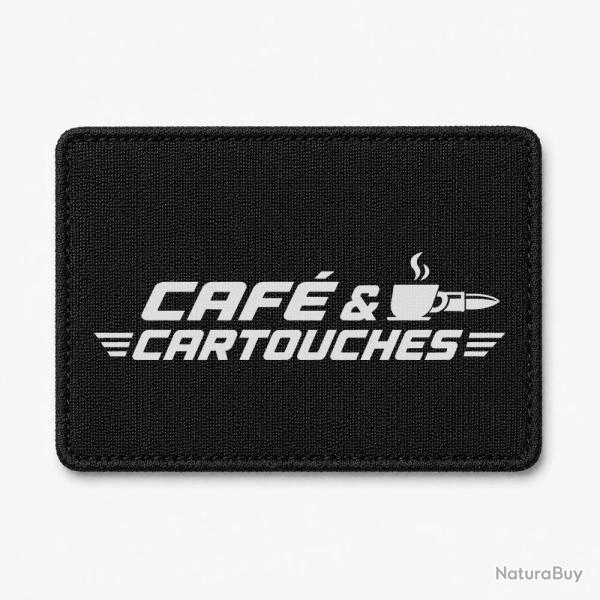 Patch Tir Sportif - Caf� et cartouches - Noir / Blanc