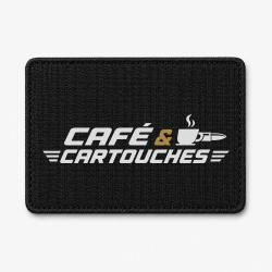 Patch Tir Sportif - Caf&eacute; et cartouches - Noir / Orange