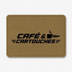 Patch Tir Sportif - Caf&eacute; et cartouches - Coyote / Noir