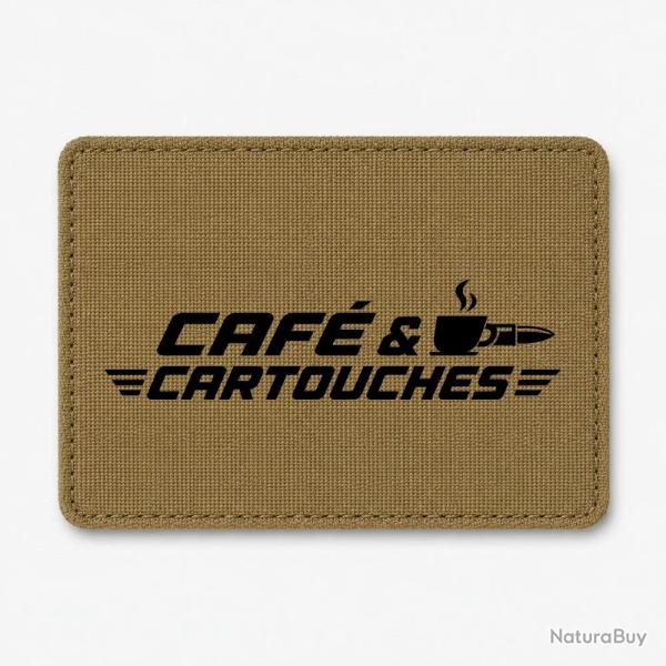 Patch Tir Sportif - Caf� et cartouches - Coyote / Noir
