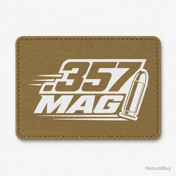 Patch Tir Sportif - Calibre .357 Mag - Coyote / Blanc