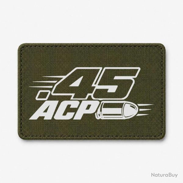 Patch Tir Sportif - Calibre .45 ACP - Olive / Blanc