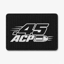 Patch Tir Sportif - Calibre .45 ACP - Noir / Blanc