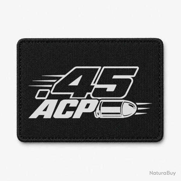 Patch Tir Sportif - Calibre .45 ACP - Noir / Blanc