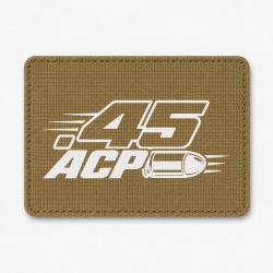 Patch Tir Sportif - Calibre .45 ACP - Coyote / Blanc