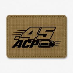 Patch Tir Sportif - Calibre .45 ACP - Coyote / Noir