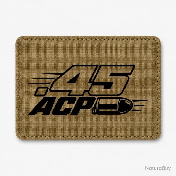 Patch Tir Sportif - Calibre .45 ACP - Coyote / Noir