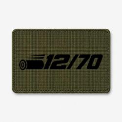 Patch Tir Sportif - Calibre 12 - 12-70 - Olive / Noir