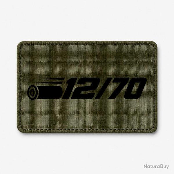 Patch Tir Sportif - Calibre 12 - 12-70 - Olive / Noir