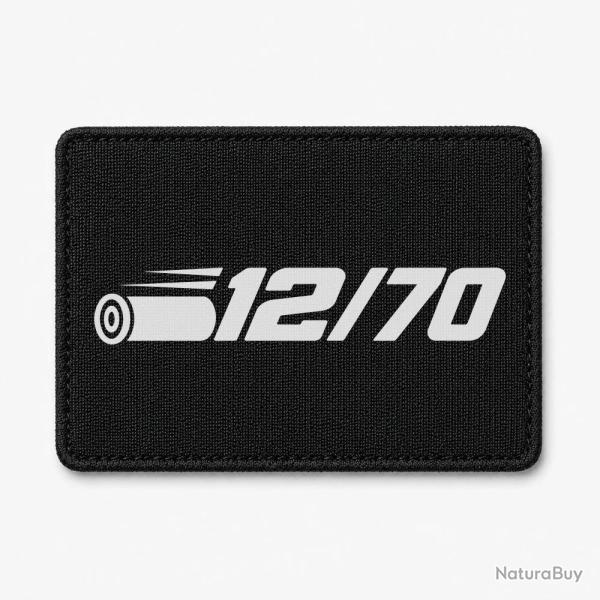 Patch Tir Sportif - Calibre 12 - 12-70 - Noir / Blanc
