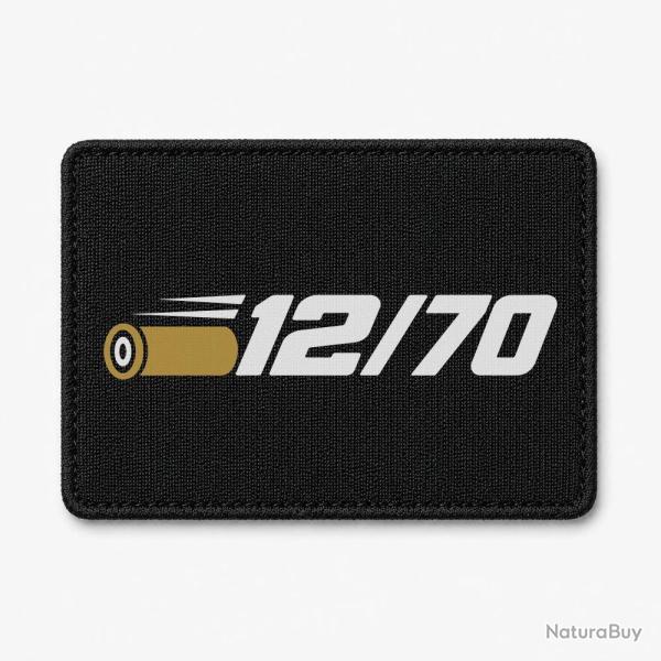 Patch Tir Sportif - Calibre 12 - 12-70 - Noir / Orange