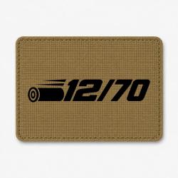 Patch Tir Sportif - Calibre 12 - 12-70 - Coyote / Noir