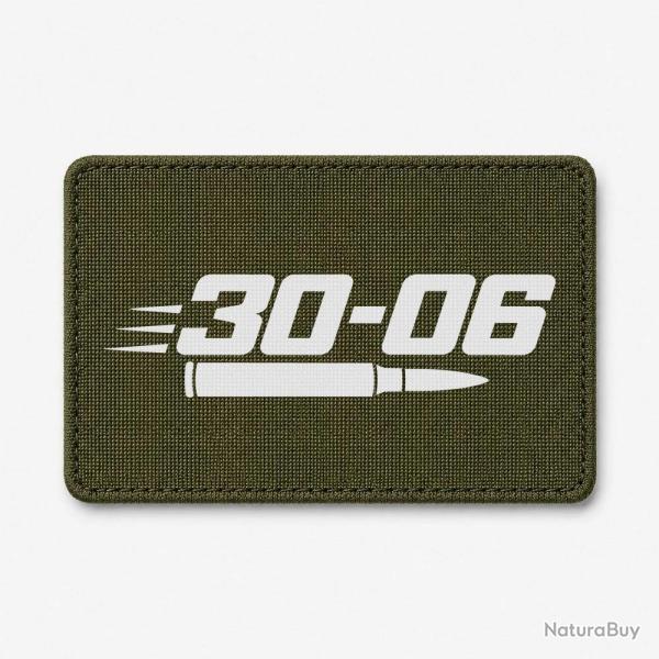 Patch Tir Sportif - Calibre 30-06 - Olive / Blanc