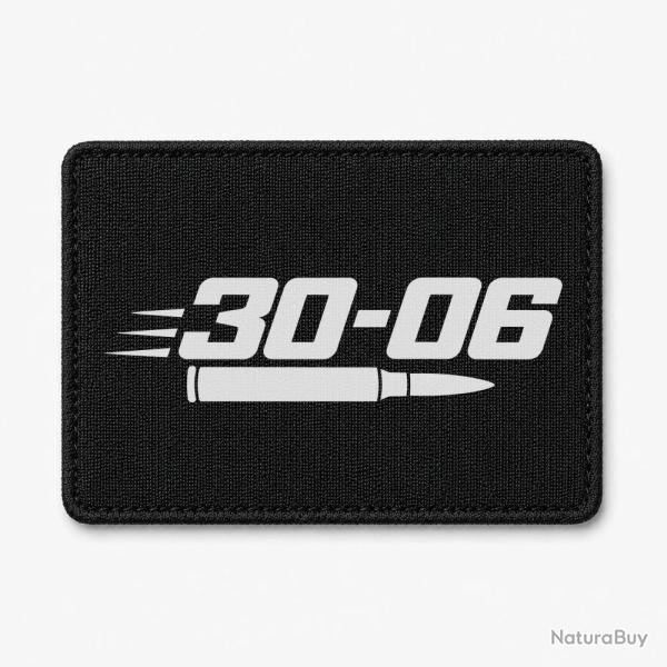 Patch Tir Sportif - Calibre 30-06 - Noir / Blanc