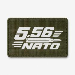 Patch Tir Sportif - Calibre 5.56 NATO - Olive / Blanc