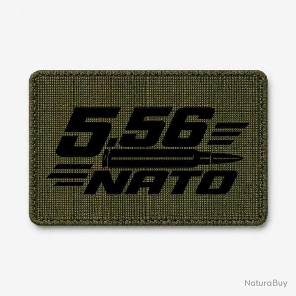 Patch Tir Sportif - Calibre 5.56 NATO - Olive / Noir