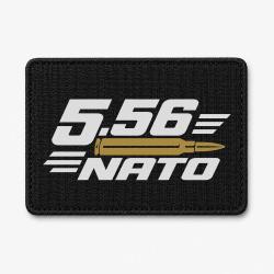 Patch Tir Sportif - Calibre 5.56 NATO - Noir / Orange