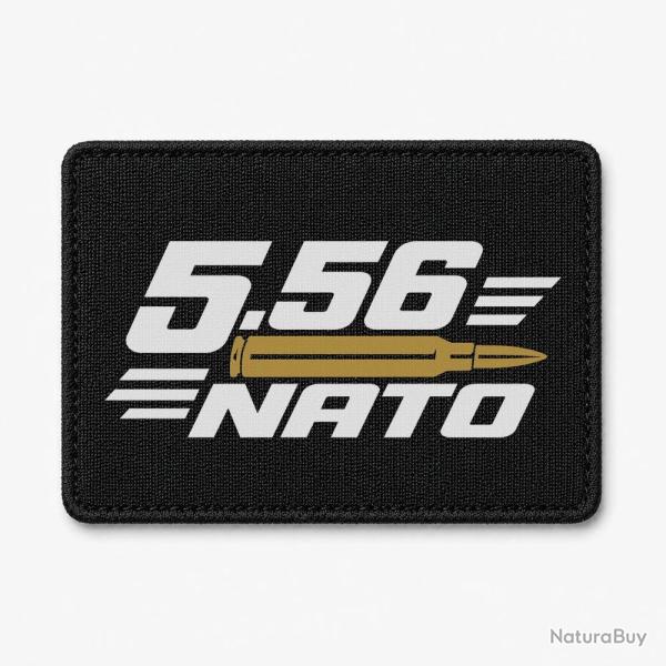 Patch Tir Sportif - Calibre 5.56 NATO - Noir / Orange