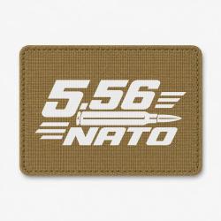 Patch Tir Sportif - Calibre 5.56 NATO - Coyote / Blanc
