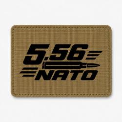 Patch Tir Sportif - Calibre 5.56 NATO - Coyote / Noir