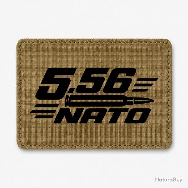 Patch Tir Sportif - Calibre 5.56 NATO - Coyote / Noir