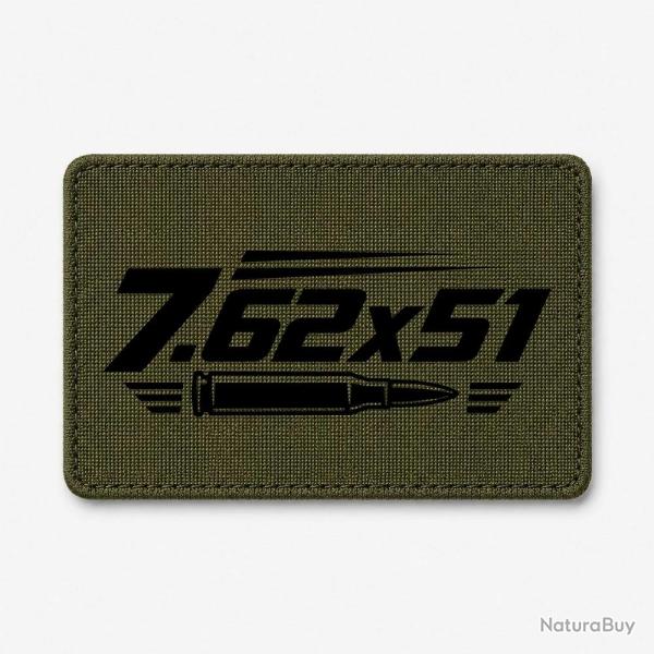 Patch Tir Sportif - Calibre 7.62�51 - Olive / Noir