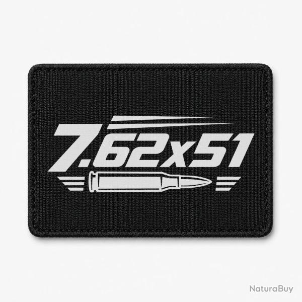 Patch Tir Sportif - Calibre 7.62�51 - Noir / Blanc
