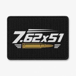 Patch Tir Sportif - Calibre 7.62&times;51 - Noir / Orange