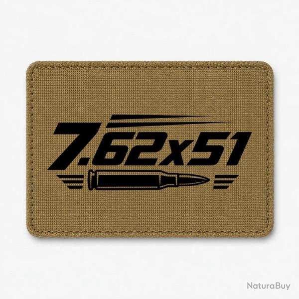Patch Tir Sportif - Calibre 7.62�51 - Coyote / Noir
