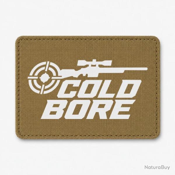 Patch Tir Sportif - Cold Bore - Carabine - Coyote / Blanc