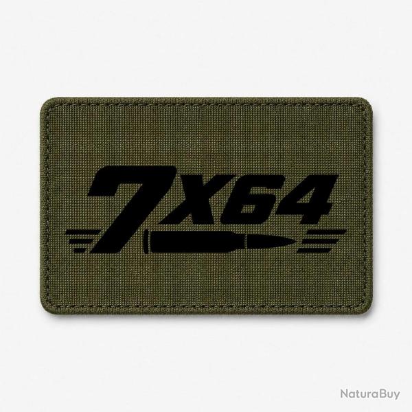 Patch Tir Sportif - Calibre 7�64 - Olive / Noir