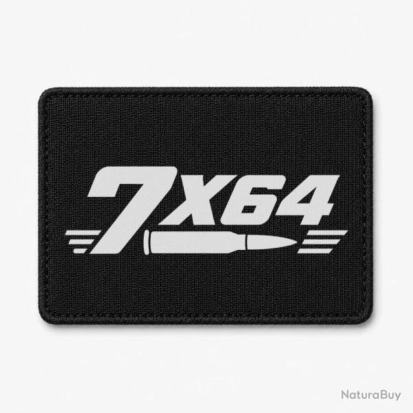 Patch Tir Sportif - Calibre 7�64 - Noir / Blanc
