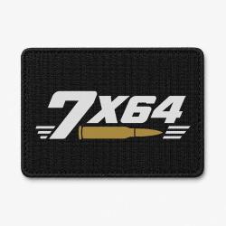 Patch Tir Sportif - Calibre 7&times;64 - Noir / Orange