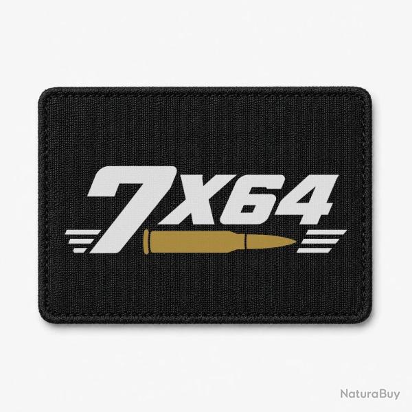 Patch Tir Sportif - Calibre 7�64 - Noir / Orange