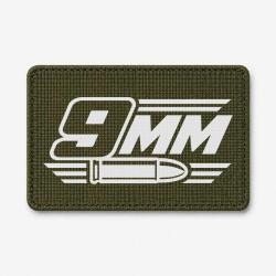 Patch Tir Sportif - Calibre 9 mm - Olive / Blanc
