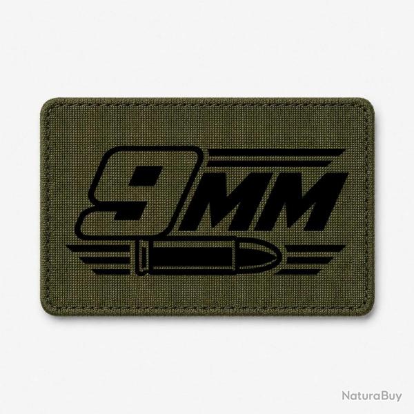 Patch Tir Sportif - Calibre 9 mm - Olive / Noir